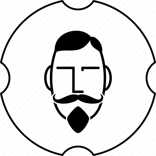 Barber, beard, haircut, mustache, shop, avatar, person icon - Download on Iconfinder