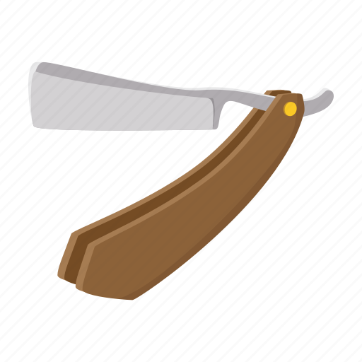 Blade, cartoon, equipment, hygiene, razor, straight, style icon - Download on Iconfinder