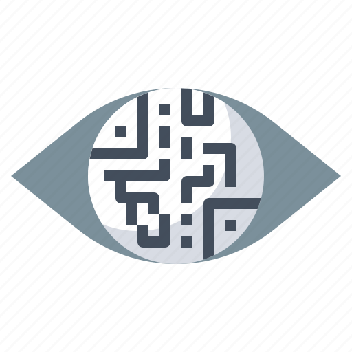 Barcode, eye, interface, qr code, view, visibility, visible icon - Download on Iconfinder