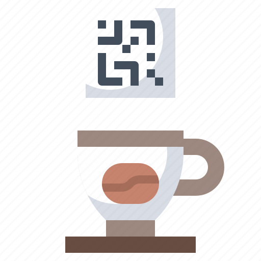 Coffee, cup, drink, food, hot, qr code, tea icon - Download on Iconfinder