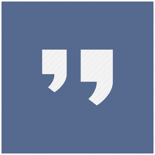 Blue, comma, edit, quote, square, text icon - Download on Iconfinder