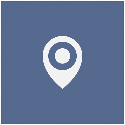 Blue, geo, navigation, place, pointer, square icon - Download on Iconfinder