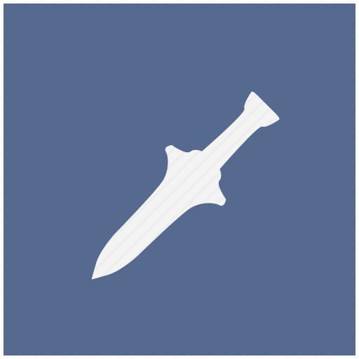 Blade, blue, knife, short, square, sword icon - Download on Iconfinder