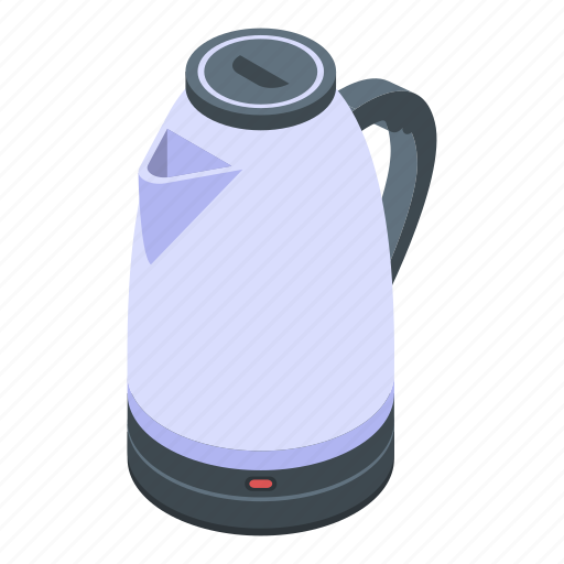 Cartoon, electric, isometric, kettle, retro, silhouette, water icon - Download on Iconfinder