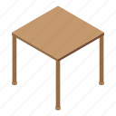 business, cartoon, coffee, isometric, office, square, table