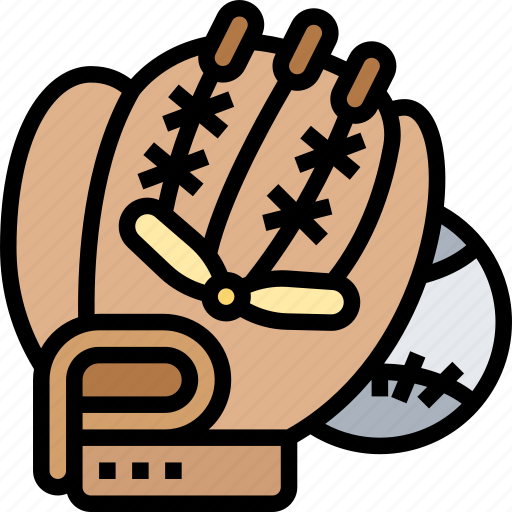 Baseball, glove, leather, mitt, catching icon - Download on Iconfinder