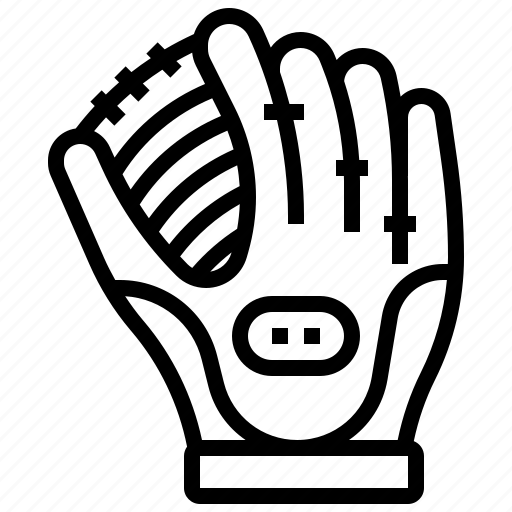 Catcher Glove Pitch Monotone Icon In Powerpoint Pptx Png And