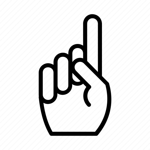 Arrow, finger, hand, index finger, out, pointing icon - Download on Iconfinder