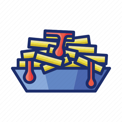 Cheesy fries, food, french fries icon - Download on Iconfinder