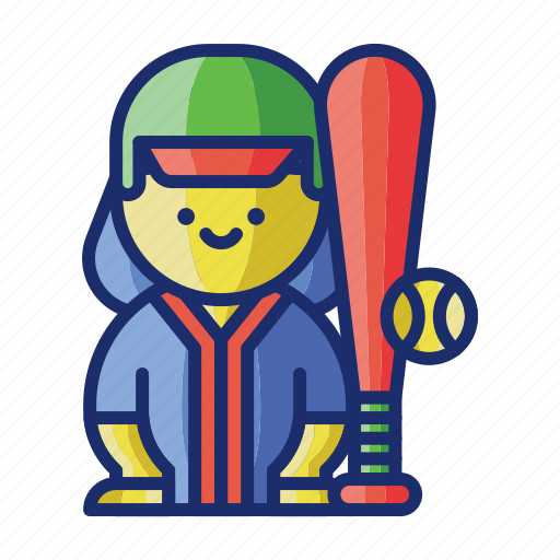 Ball, baseball, player, softball icon - Download on Iconfinder