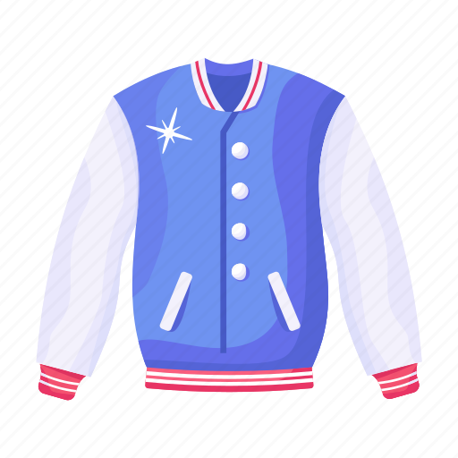 Player jacket, baseball jacket, clothing, apparel, sports jacket icon - Download on Iconfinder