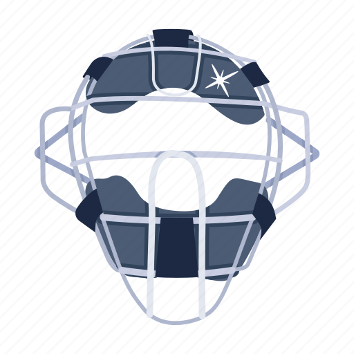 Sports helmet, baseball helmet, catcher mask, catcher helmet, headwear icon - Download on Iconfinder