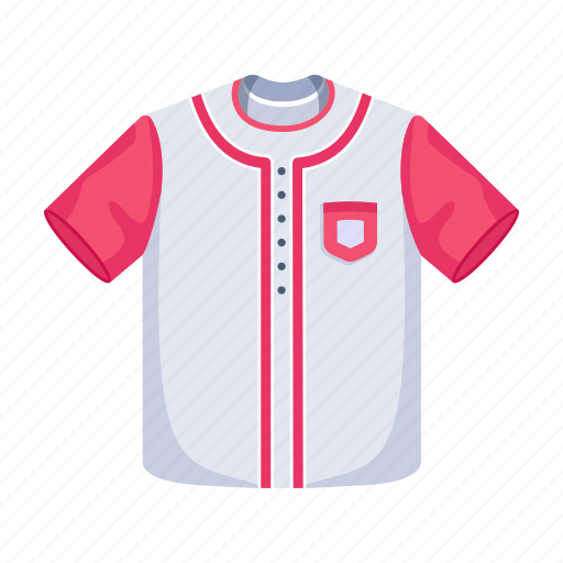 Baseball shirt, player shirt, sports shirt, t shirt, baseball sleeves icon - Download on Iconfinder