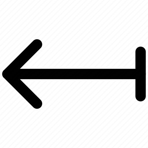 Arrow, back, left, line, long, move, outline icon - Download on Iconfinder