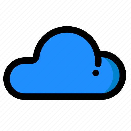 Blue cloud, one drive, dropbox, cloud service, cloud storage, cloud icon - Download on Iconfinder