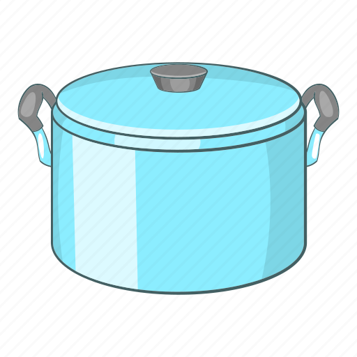 Cartoon, cook, cooking, food, kitchen, lid, pot icon - Download on Iconfinder