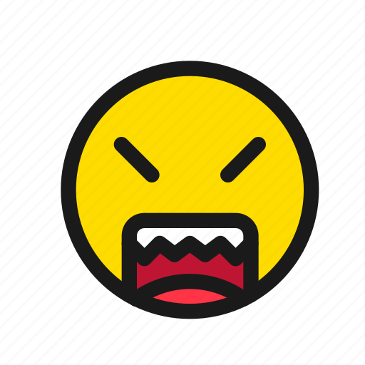 Angry, face, anger, emoji, expression, feeling, emotion icon - Download on Iconfinder