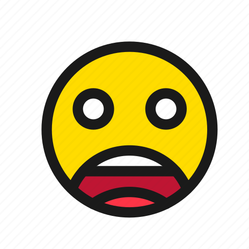 Fear, scream, afraid, emoji, smiley, expression, feeling icon - Download on Iconfinder