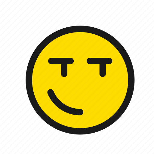 Smirk, smile, emoji, sarcasm, expression, insult, tease icon - Download on Iconfinder