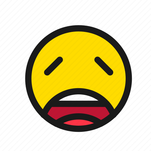 Weary, face, emoji, smiley, expression, feeling, emotion icon - Download on Iconfinder