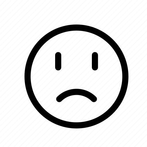 Emoji, emotion, face, frown, sad, slight, smiley icon - Download on Iconfinder
