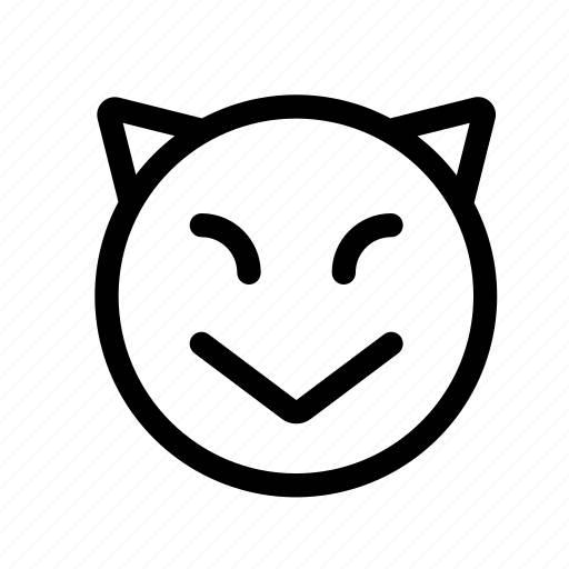 Devil, emoji, evil, expression, face, smile, smiley icon - Download on Iconfinder