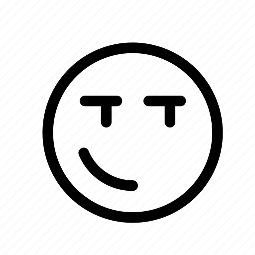 Emoji, expression, insult, sarcasm, smile, smirk, tease icon - Download on Iconfinder