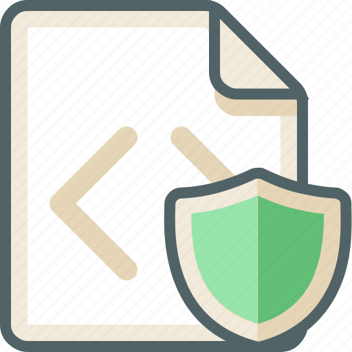 Code, file, shield, extension, protection, safety, security icon - Download on Iconfinder