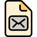 document, email, envelope, file, letter, paper
