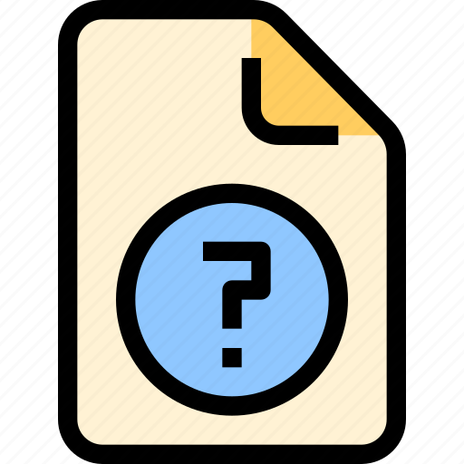 Document, file, question, unknown icon - Download on Iconfinder