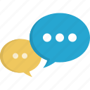 chat, comment, dialog, forum, message, speaking