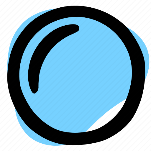 Circle, lap, round, rec, mirror, blue round, round button icon - Download on Iconfinder