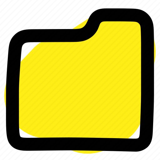 File, folder, storage, yellow folder icon - Download on Iconfinder
