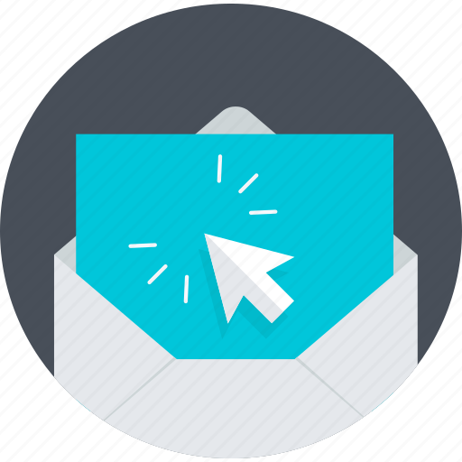 Communication, email, internet, message, round icon - Download on Iconfinder