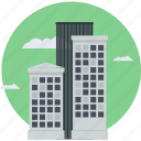 building, business, company, location, office, round