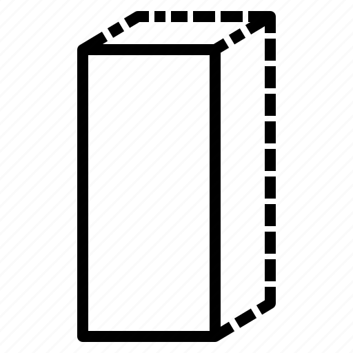 Rectangle, rectangular, square, front, left, bottom, transparent icon - Download on Iconfinder