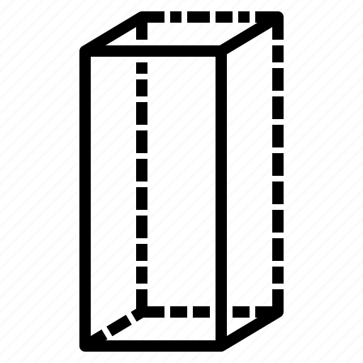 Rectangle, rectangular, square, left, bottom, transparent, vertical icon - Download on Iconfinder