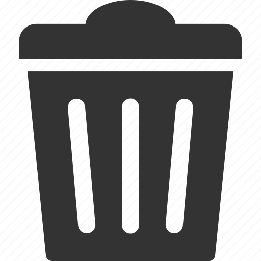 Delete, dustbin, remove, trashcan, recycle bin, rubbish basket, trash can icon - Download on Iconfinder