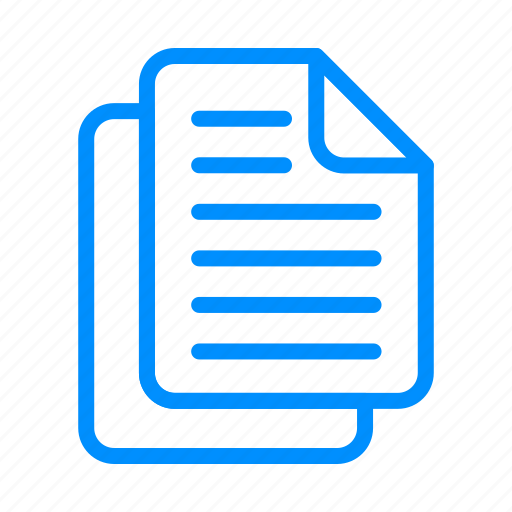 Blue, document, documents, file, files, sheet, text icon - Download on Iconfinder
