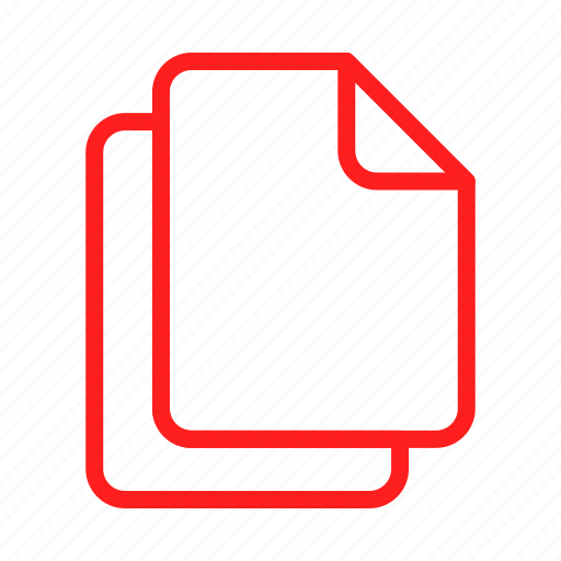 Document, documents, file, files, red, sheet, text icon - Download on Iconfinder