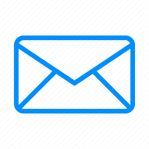 Blue, email, envelope, letter, mail, message, post icon - Download on Iconfinder
