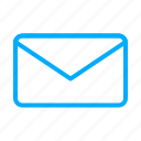 blue, email, envelope, letter, mail, message, post