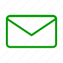 email, envelope, green, letter, mail, message, post
