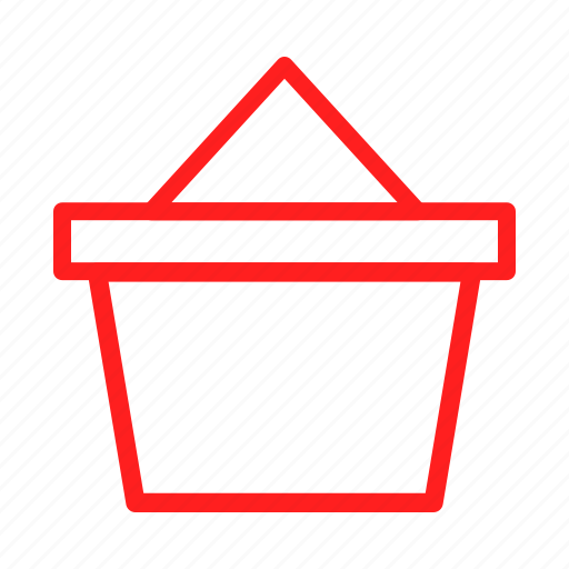Basket, business, buy, cart, ecommerce, purchase, red icon - Download on Iconfinder