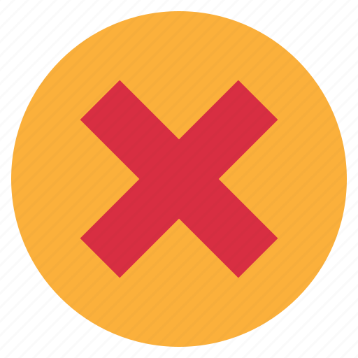 Wrong, reject, false, incorrect, delete, cross, ban icon - Download on Iconfinder