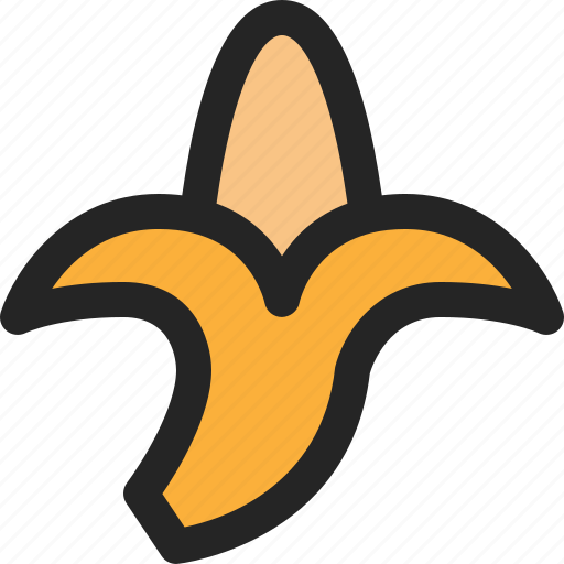 Banana, peel, tropical, fruit, healthy, ripe, vegan icon - Download on Iconfinder