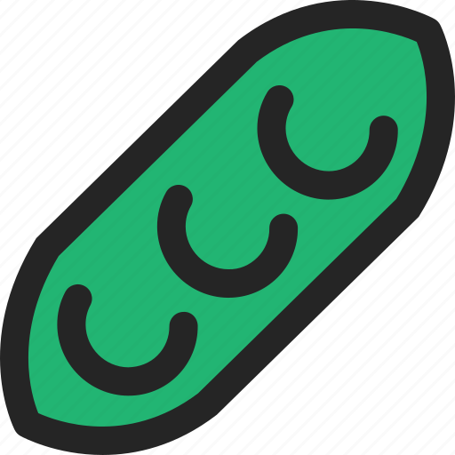 Pea, pod, green, bean, vegetable, vegetarian, harvest icon - Download on Iconfinder