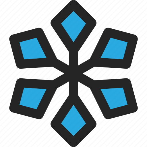 Snowflake, weather, freeze, cold, winter, snow, season icon - Download on Iconfinder