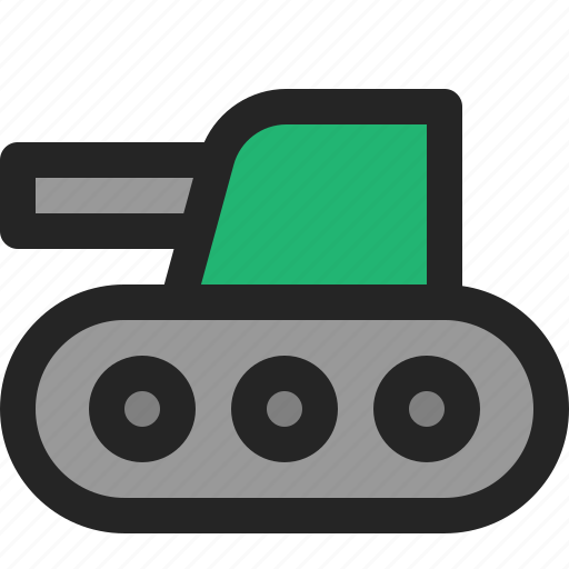 Tank, vehicle, transportation, military, cannon, armored, war icon - Download on Iconfinder