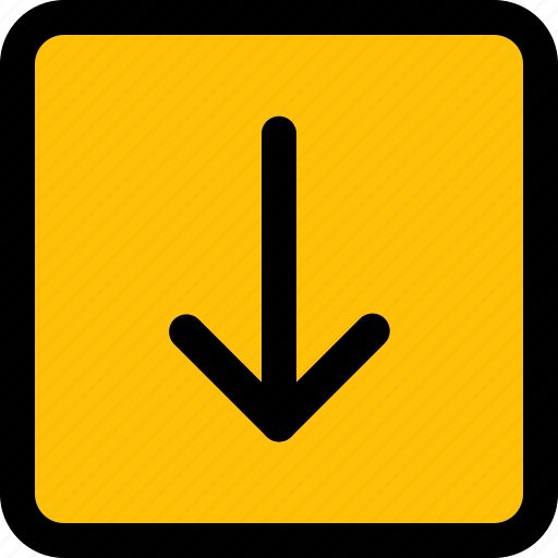 Arrow, down, square, business, user, technology, interface icon - Download on Iconfinder